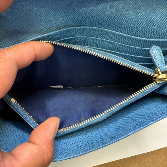 Prada Blue Leather Wallet - Picture 15 of 16